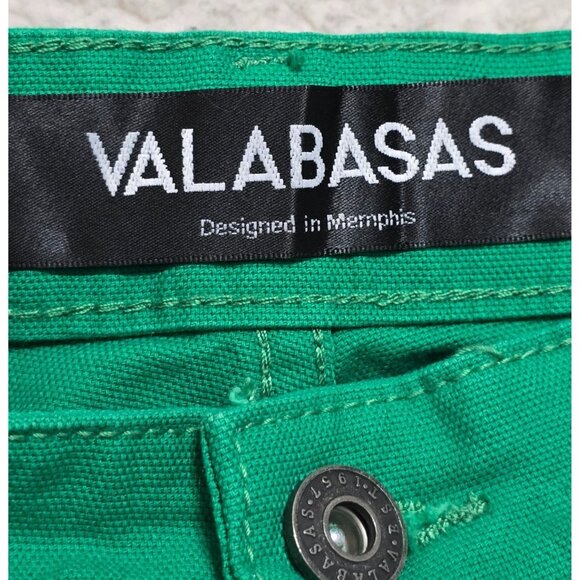 Valabasas Green‎ Slim Fit Cotton/Spandex Mens Trousers Size 30 With Button Fly & - Picture 6 of 13